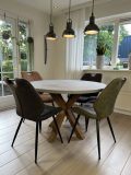 Betonlook Tafel Noir Stalen Onderstel