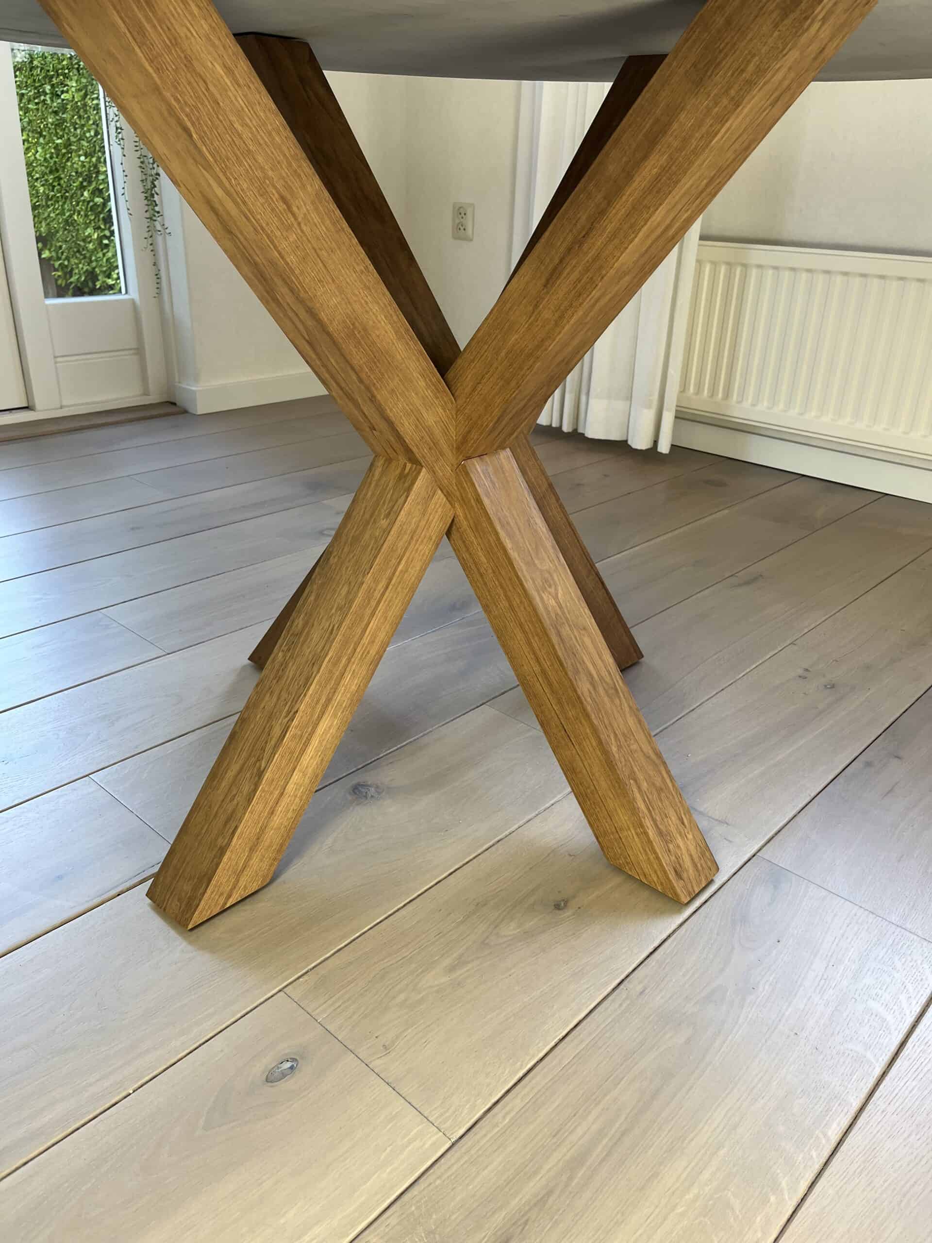 Betonlook Tafel Noir Stalen Onderstel