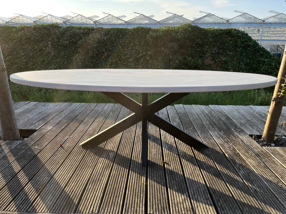 Betonlook Tafel Maeve Stalen Onderstel